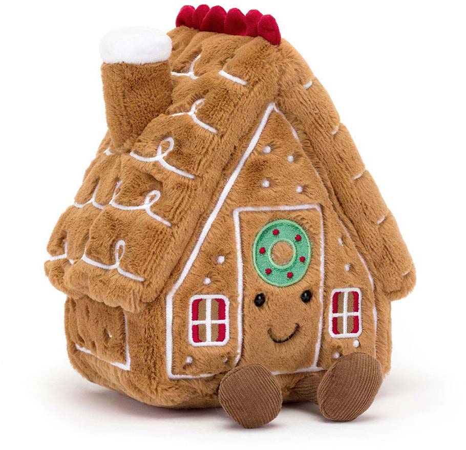 Jellycat Amuseables Gingerbread House, 7"