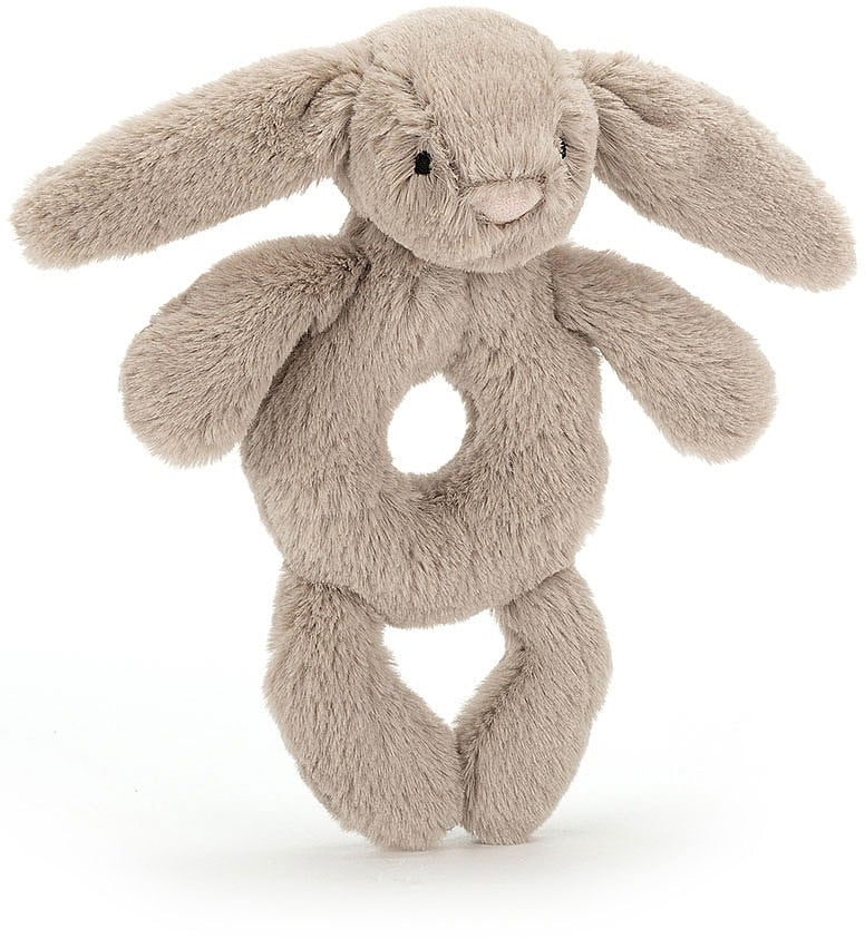 Jellycat Bashful Beige Bunny Ring Rattle