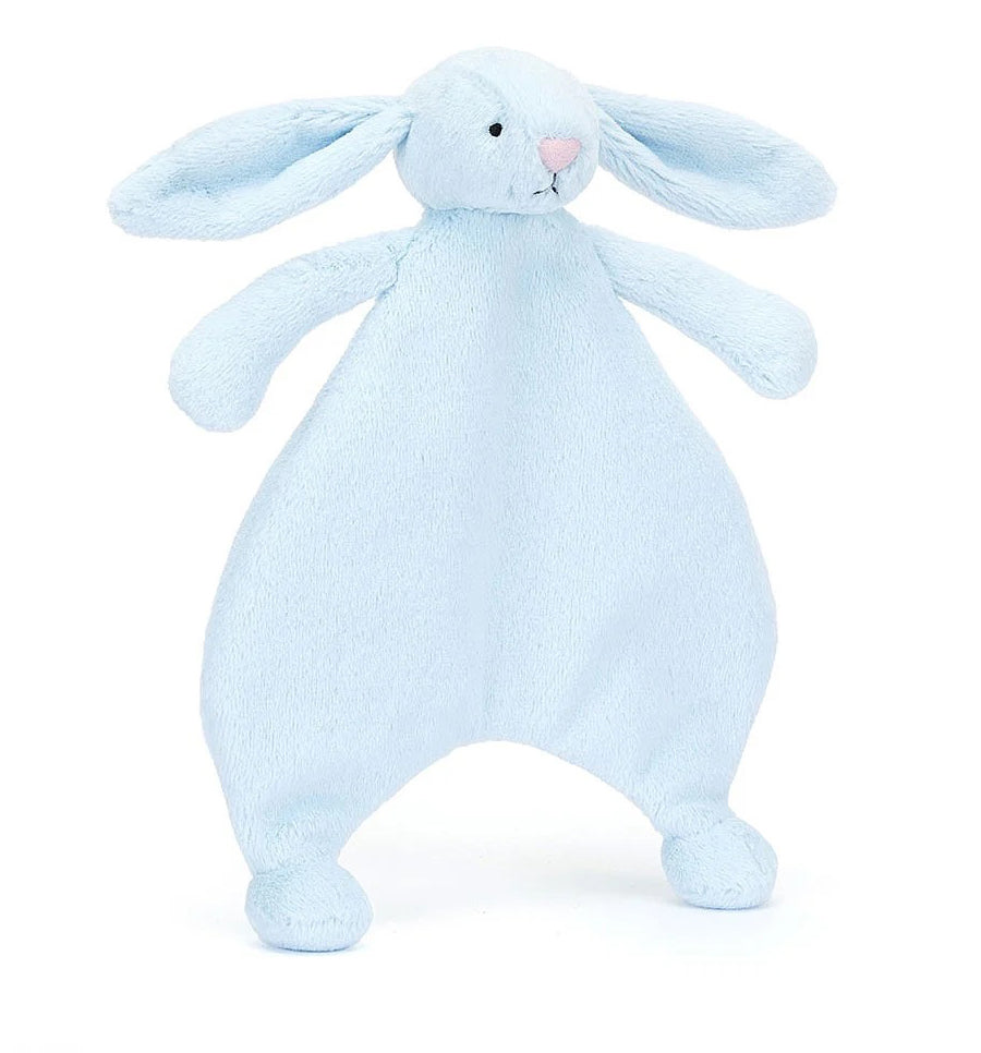 Jellycat Bashful Blue Bunny Comforter, 11"