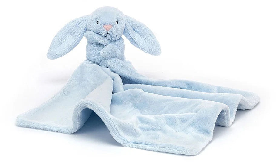 Jellycat Bashful Blue Bunny Soother, 13"