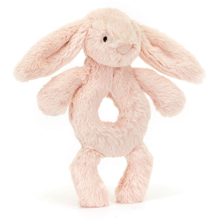 Jellycat Bashful Blush Bunny Ring Rattle, 7"