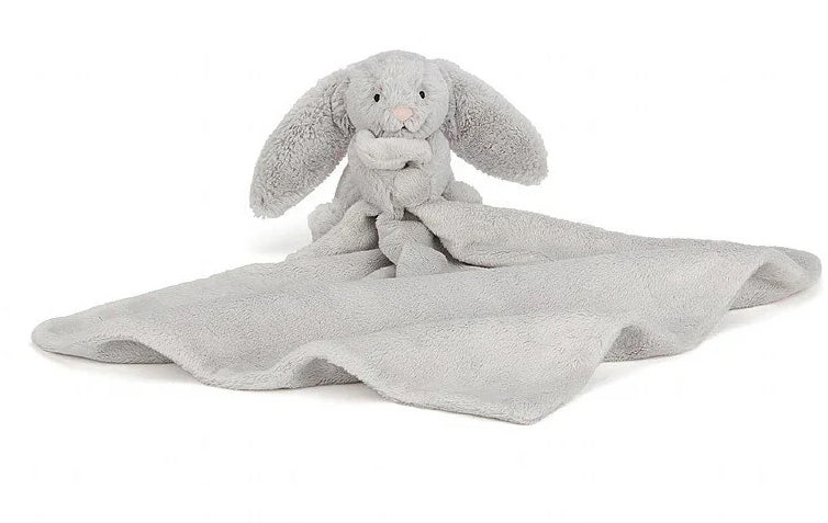 Jellycat Bashful Grey Bunny Soother, 13"