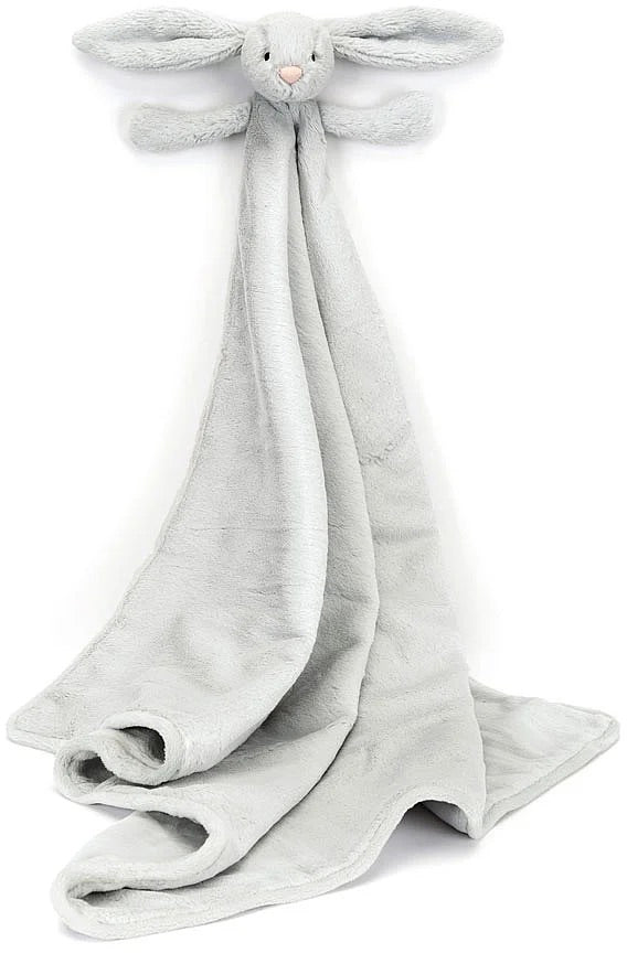 Jellycat Bashful Silver Bunny Blankie, 28"