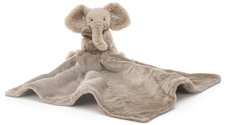 Jellycat Smudge Elephant Soother, 11"