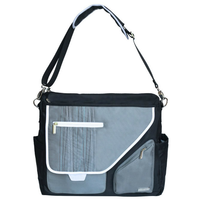 JJ Cole Metra Diaper Bag - Black Stitch