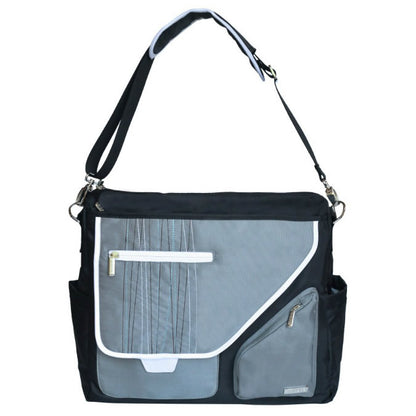 JJ Cole Metra Diaper Bag - Black Stitch