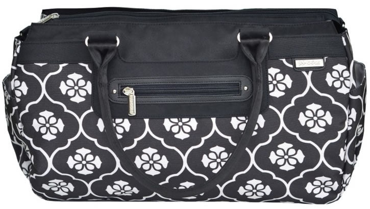 JJ Cole Parker Diaper Bag - Black Floret