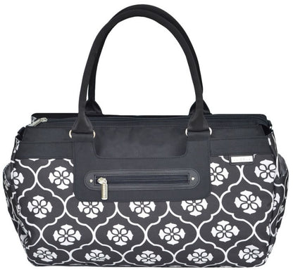 JJ Cole Parker Diaper Bag - Black Floret