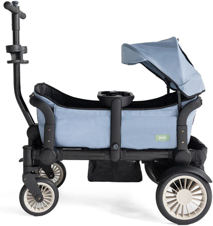 Joey (2 Seater) Stroller Wagon with 1 Canopy - Blue