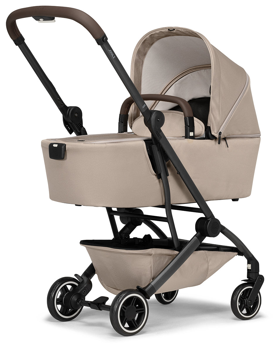 Joolz Aer+ Lightweight Compact Stroller + Bassinet Bundle - Lovely Taupe