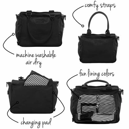 Ju-Ju-Be Be Classy Tote Diaper Bag - Black Out