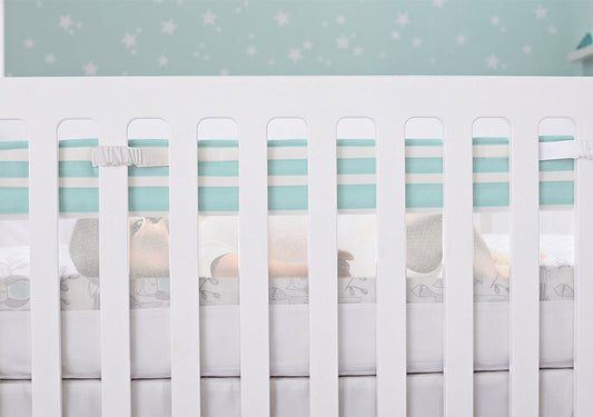 Just Born Fresh Air Crib Liner - Aqua