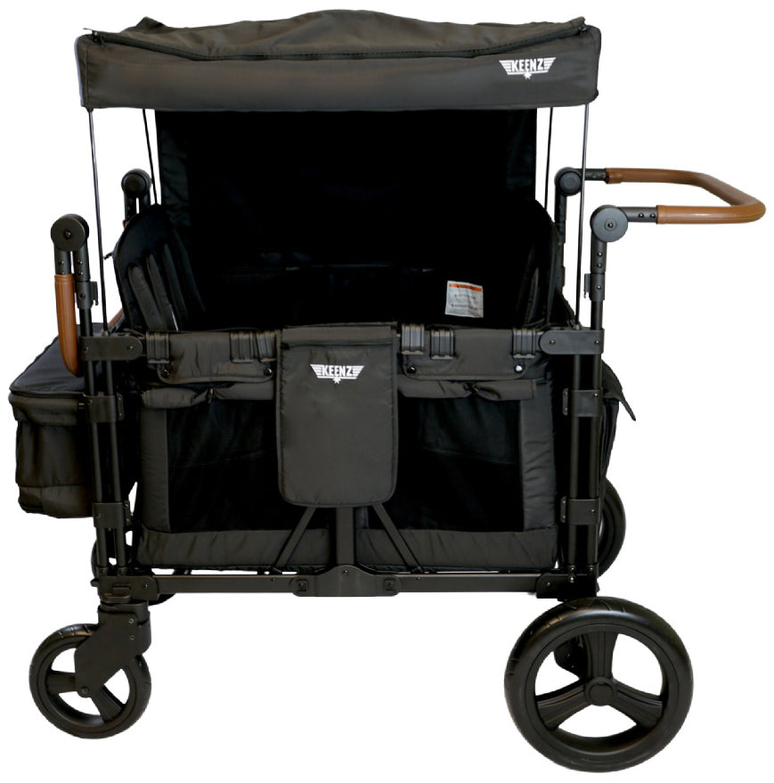 Keenz XC 2.0 (2 Seater) Stroller Wagon - Black