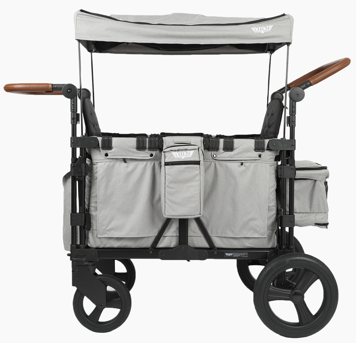 Keenz XC Luxury Comfort (2 Seater) Stroller Wagon - Smoke