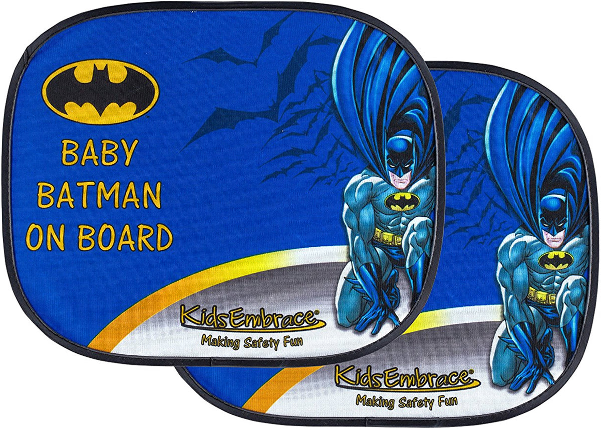 KidsEmbrace Baby Batman on Board Window Shade, 2-Pack