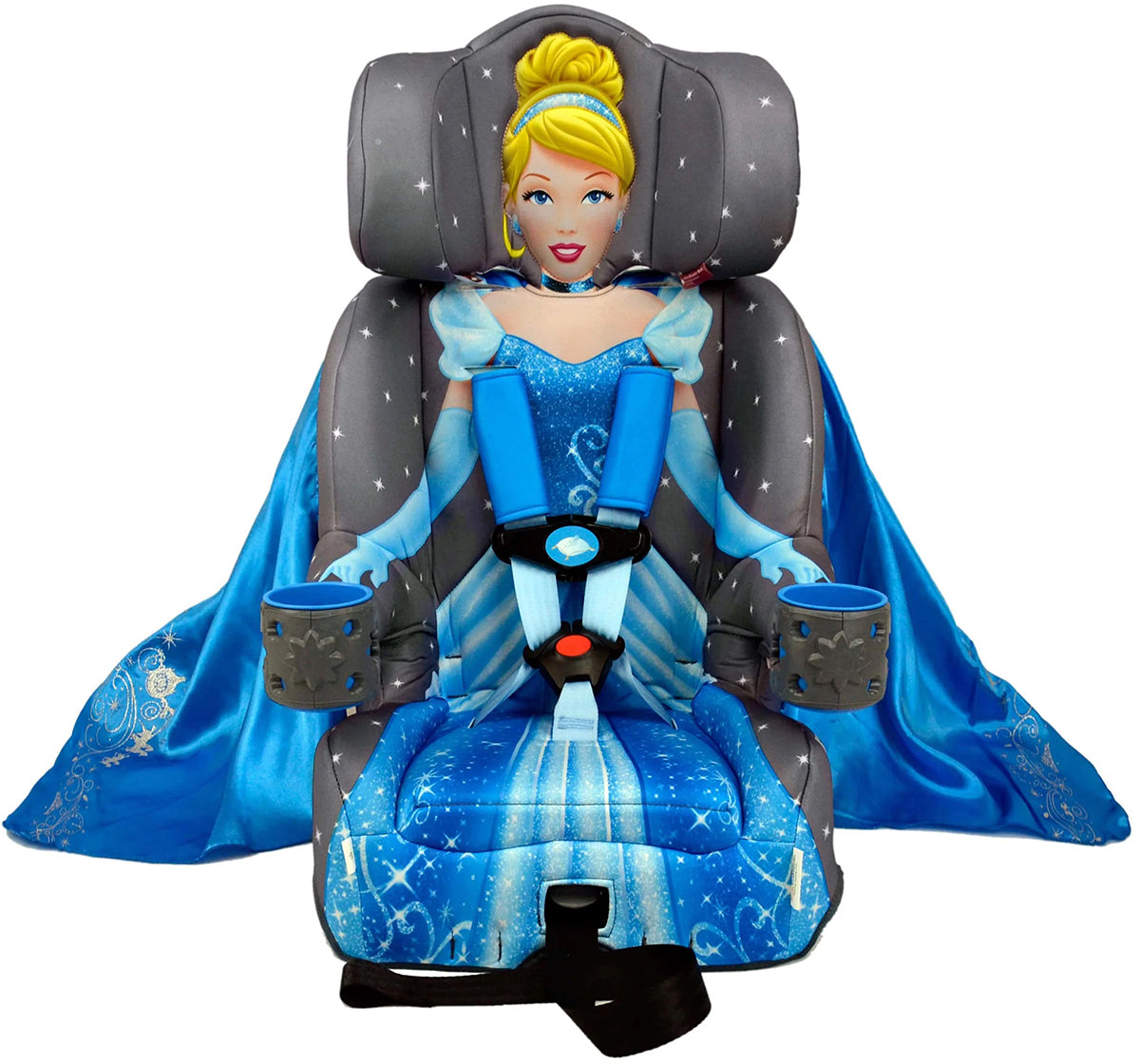 KidsEmbrace 2-in-1 Harness Booster Car Seat - Cinderella Platinum