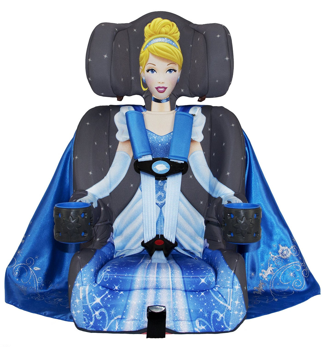 KidsEmbrace 2-in-1 Harness Booster Car Seat - Cinderella Platinum