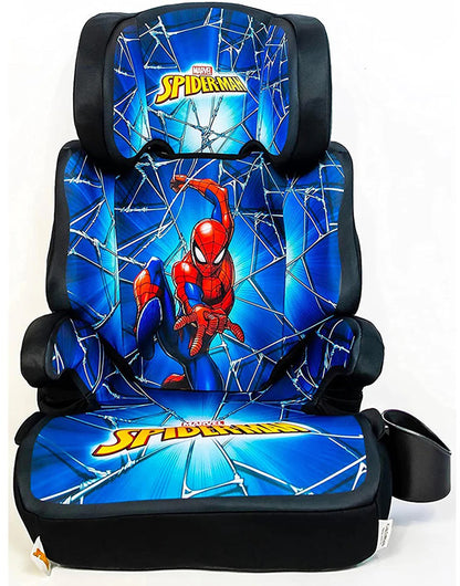 KidsEmbrace High Back Booster Car Seat - Marvel Spider-Man Blue Web