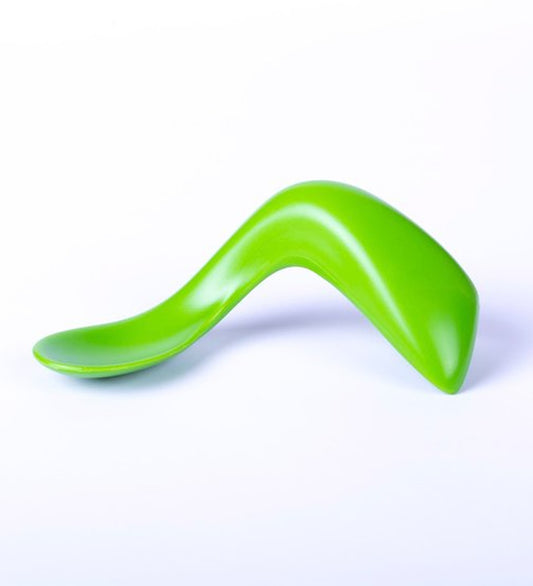 Kizingo Right Handed Toddler Spoon - Peas