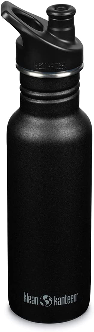 Klean Kanteen Classic Stainless Steel Bottle, 18 oz - Black