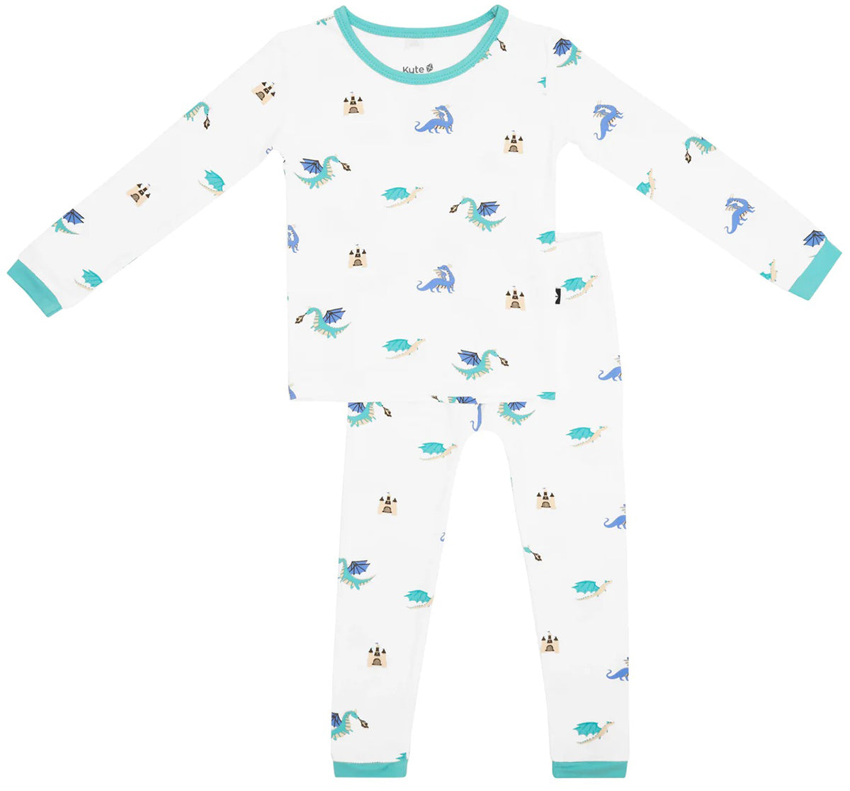 Kyte Baby Toddler Long Sleeve Pajama Set - Dragon (2T)