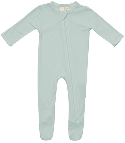 Kyte Baby Zippered Footie - Sage (0-3 months)