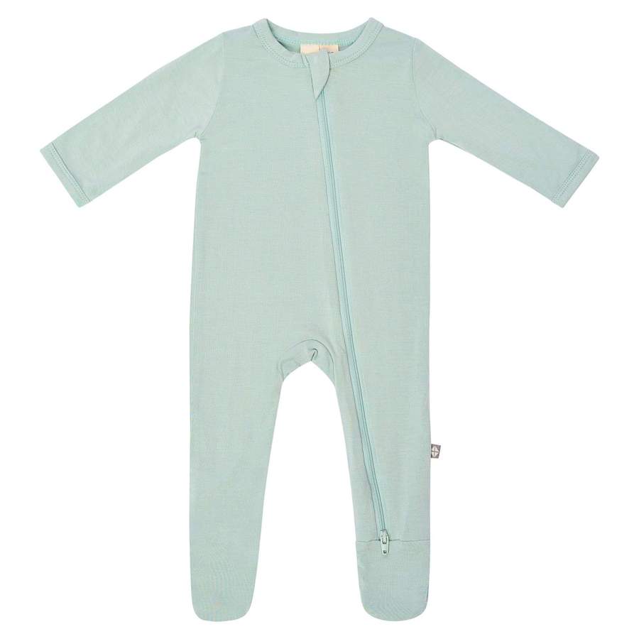 Kyte Baby Zippered Footie - Sage (6-12 months)