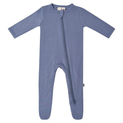 Kyte Baby Zippered Footie - Slate (Newborn)