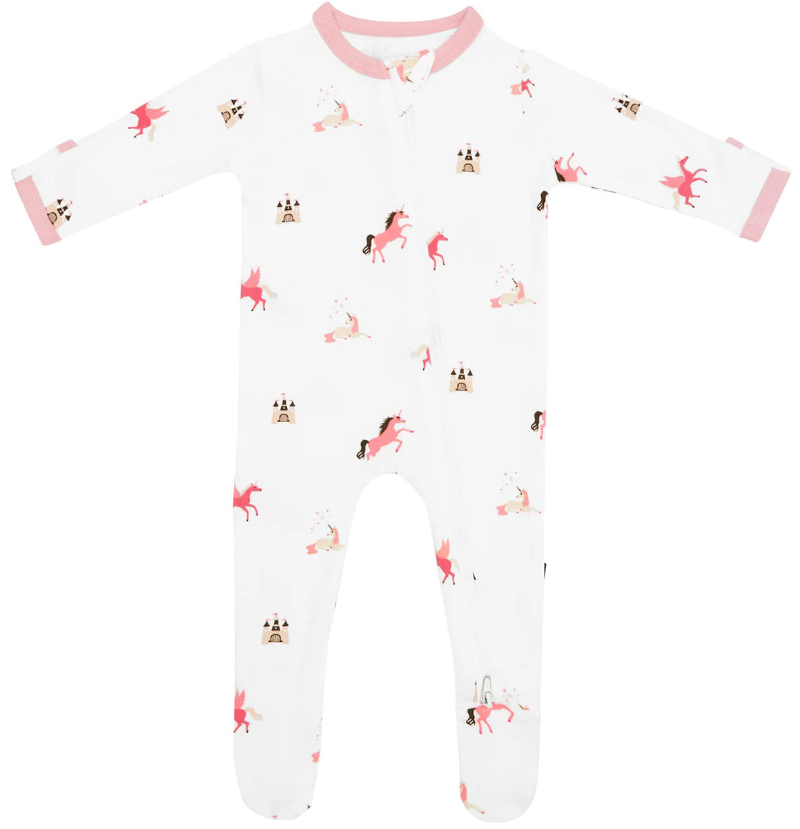 Kyte Baby Zippered Footie - Unicorn (3-6M)