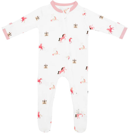 Kyte Baby Zippered Footie - Unicorn (3-6M)