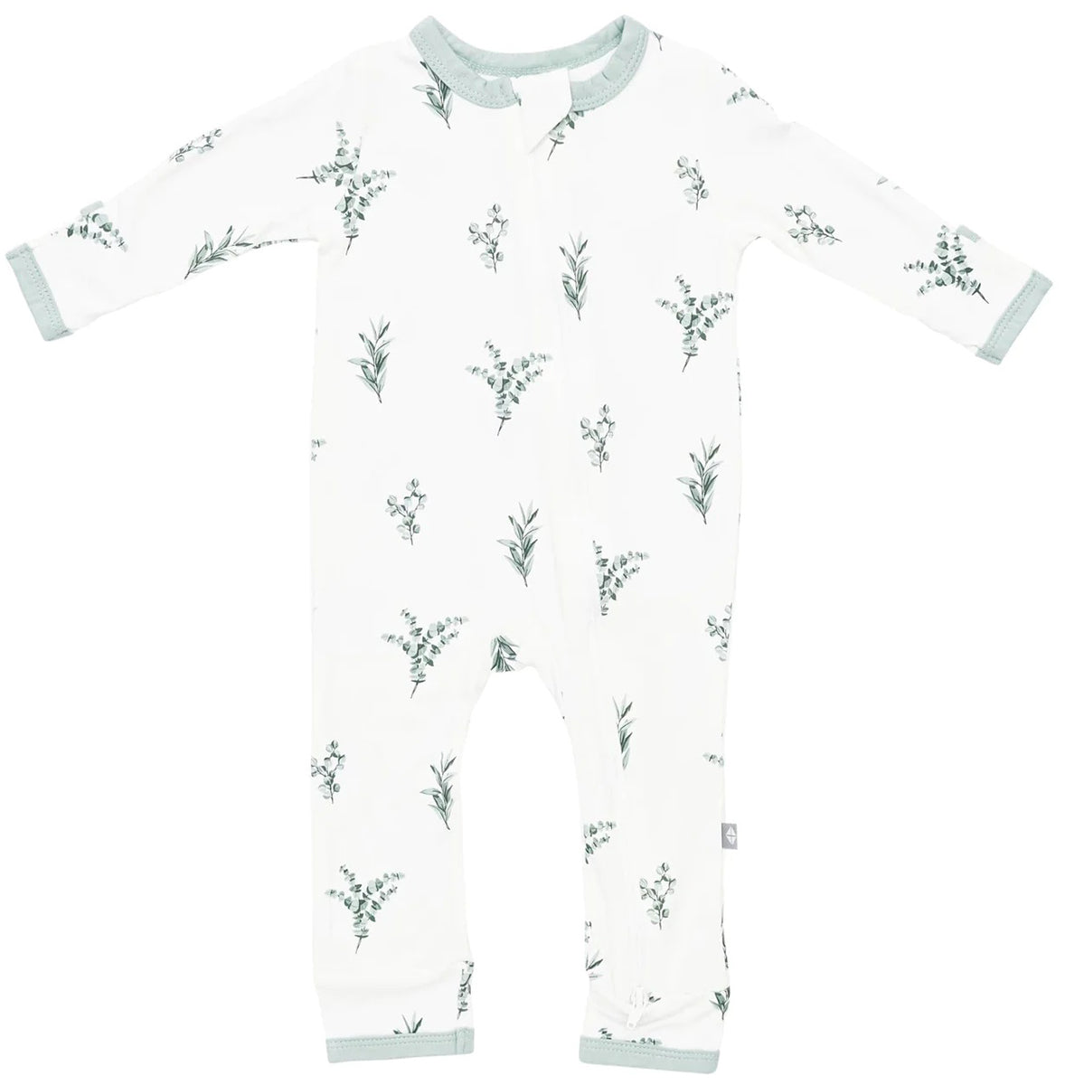 Kyte Baby Zippered Romper - Eucalyptus (6-12M)