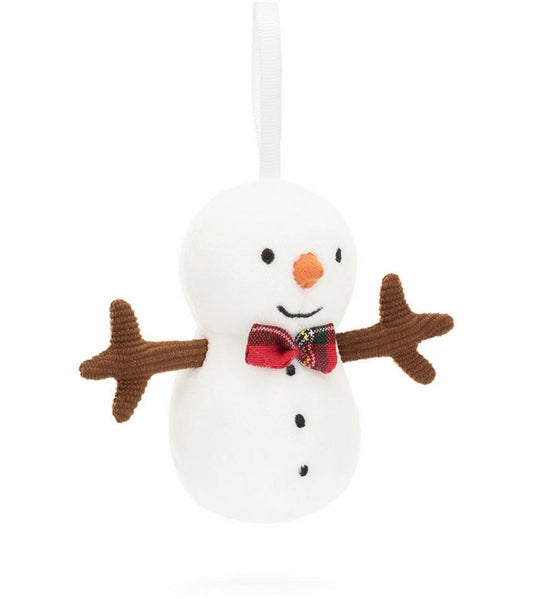 Jellycat Festive Folly Snowman, 3"