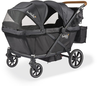 Larktale Caravan Coupe Quad (4 Seater) Stroller Wagon - Byron Black