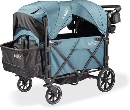 Larktale Caravan Quad (4 Seater) Stroller Wagon - Seaford Blue