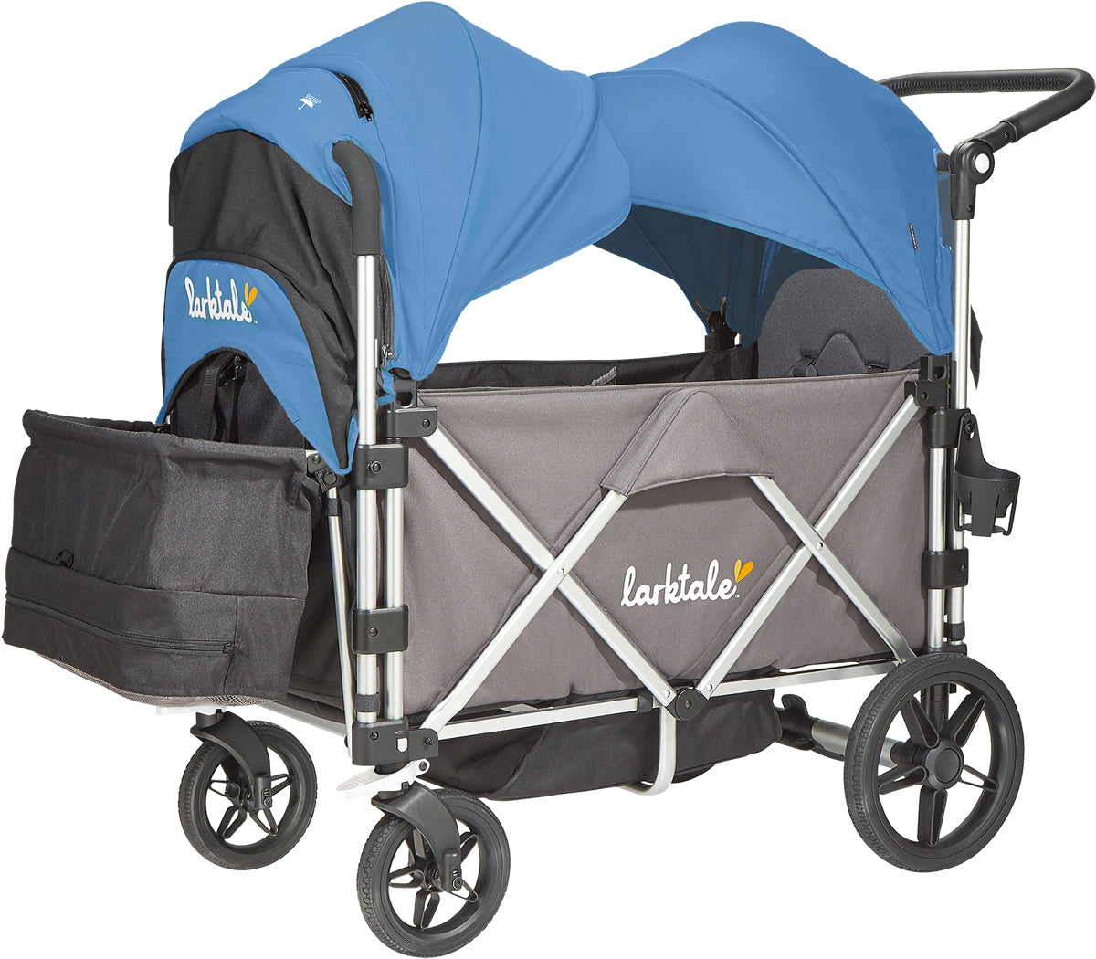 Larktale Caravan Stroller Wagon Complete - Mornington Gray/Freshwater Blue