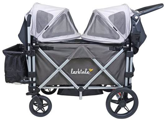 Larktale Caravan Stroller Wagon Summer Canopy Set - Nightcliff Stone