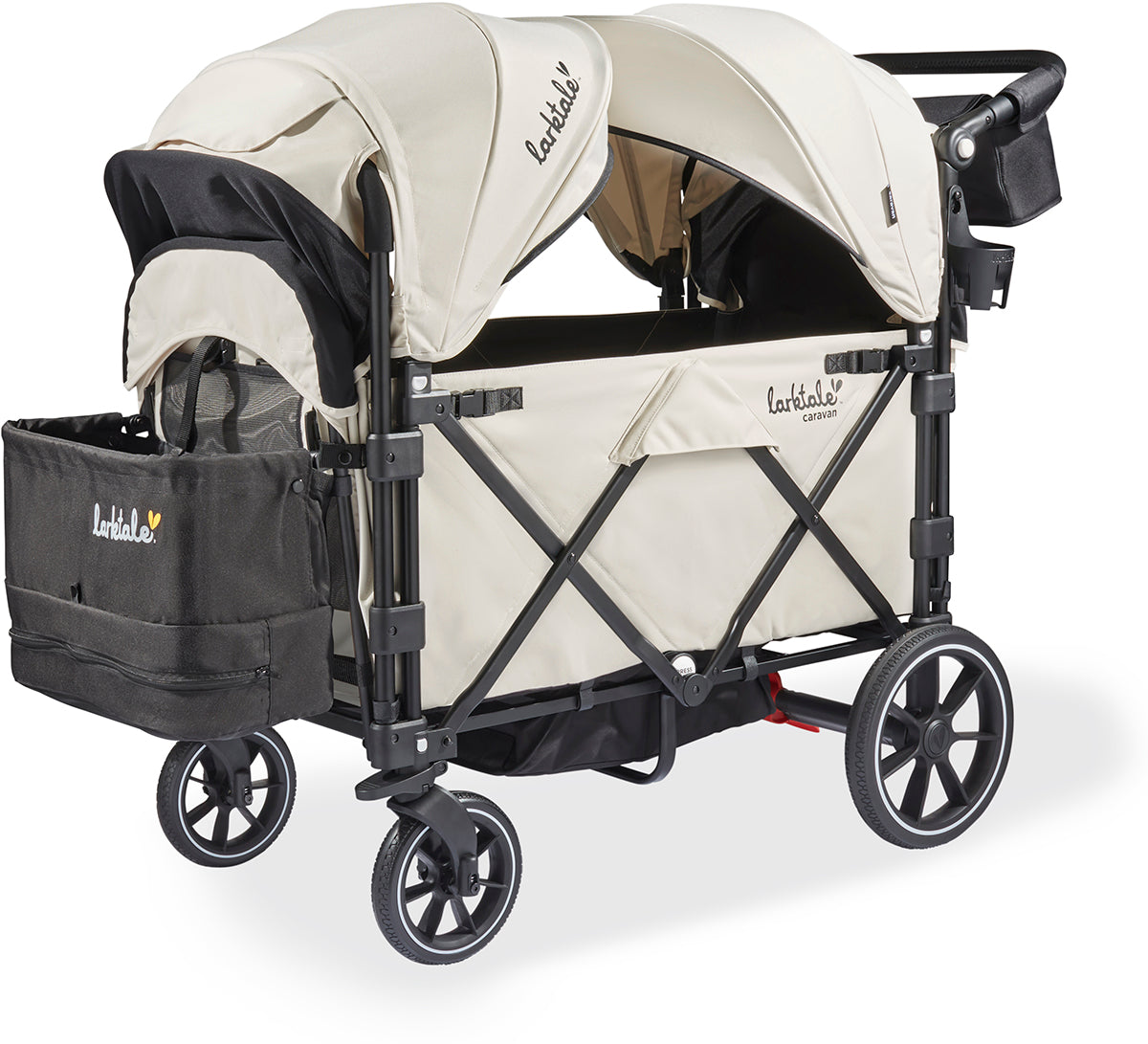 Larktale Caravan V3 (2 Seater) Stroller Wagon - Newport Taupe