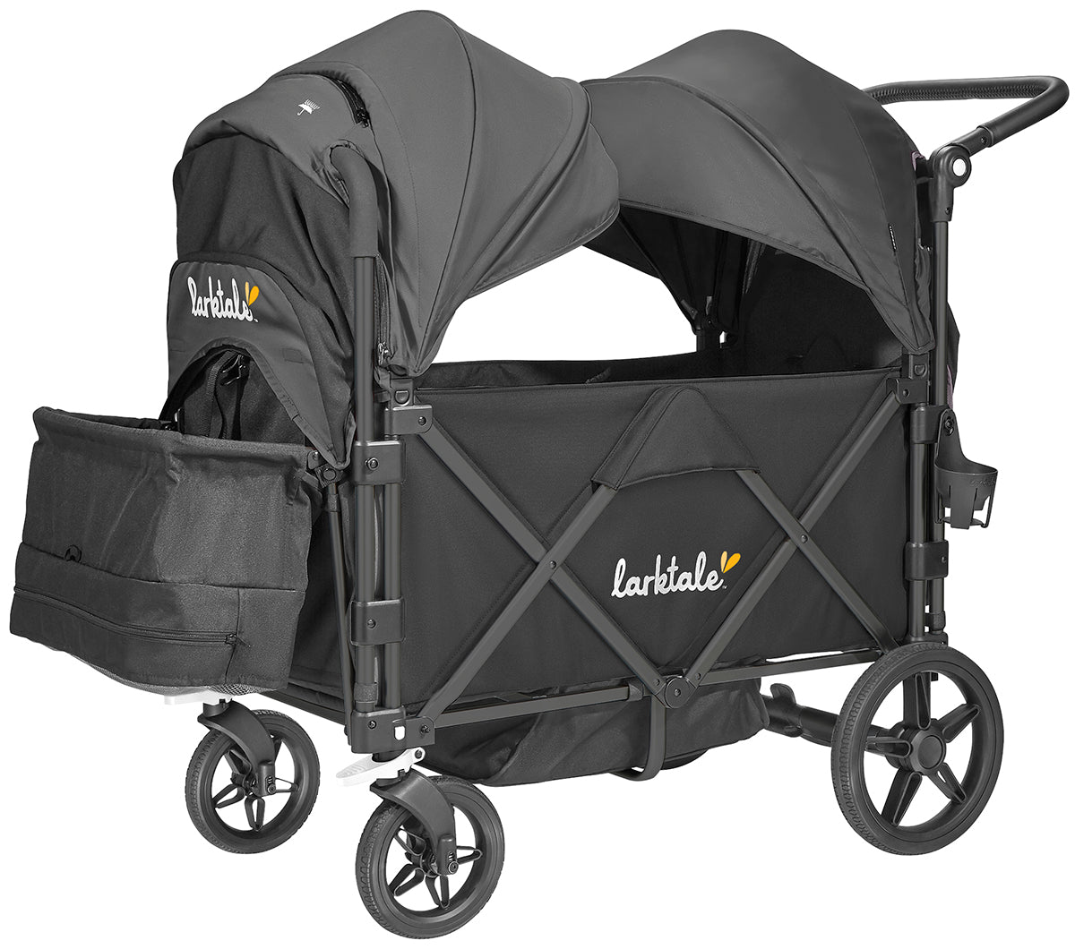 Larktale OPEN BOX Caravan Stroller Wagon Complete - Byron Black / Byron Black (Albee Exclusive)