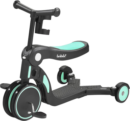 Larktale Scoobi 5-in-1 Convertible Scooter - Biscay Green