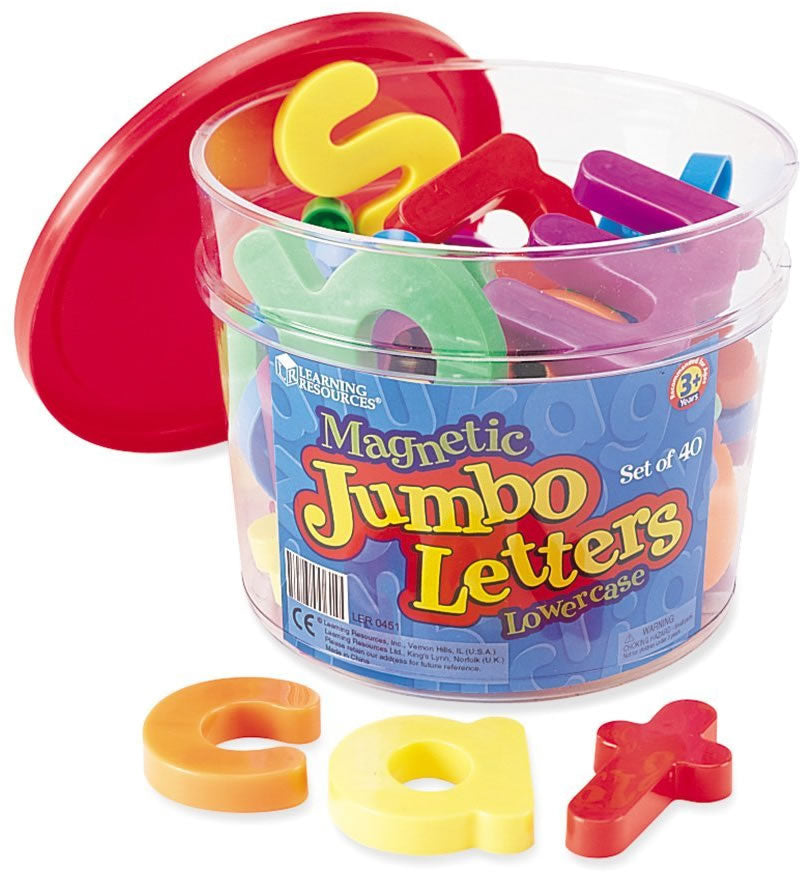 Learning Resources Jumbo Magnetic Lowercase Letters, 40pc