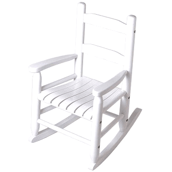 Lipper Child's Rocking Chair 555W White