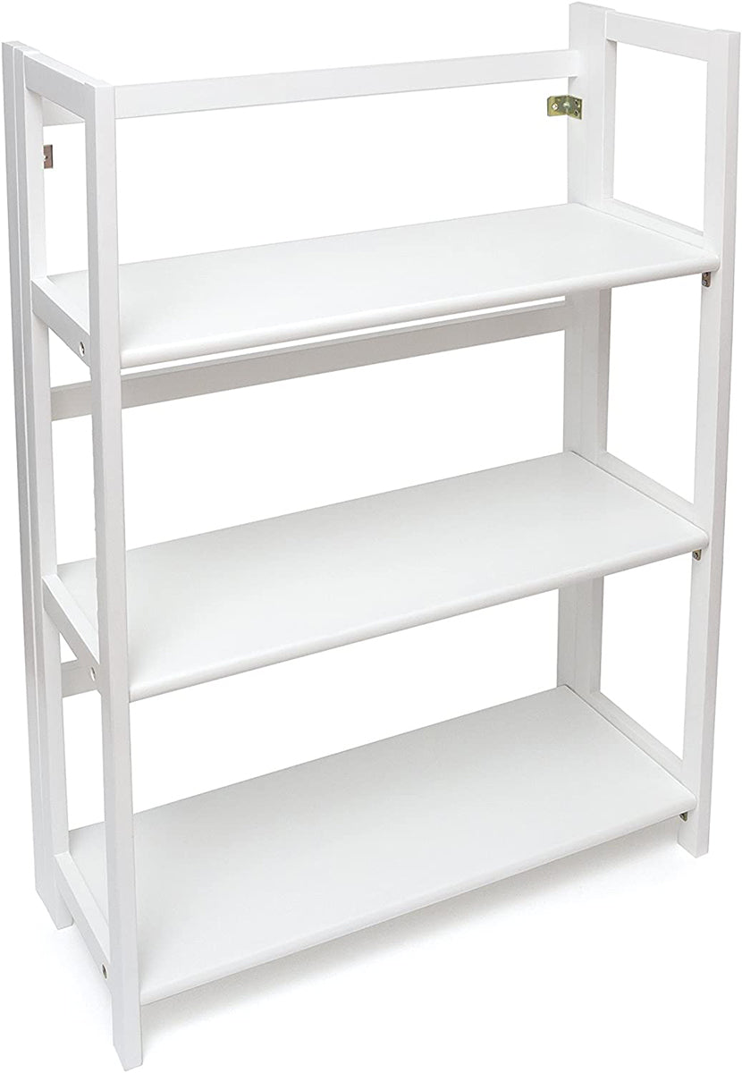 Lipper International Kids 3-Shelf Folding Bookcase - White