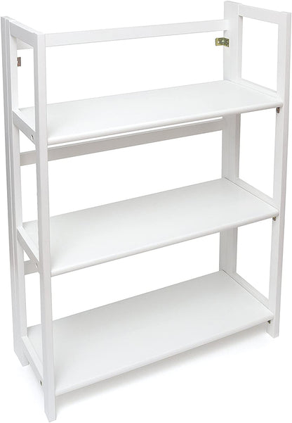 Lipper International Kids 3-Shelf Folding Bookcase - White