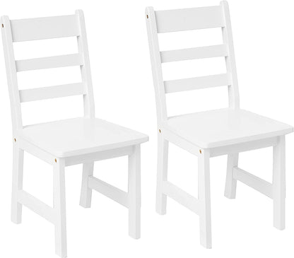 Lipper International Round Table with Shelf and 2 Chairs - White