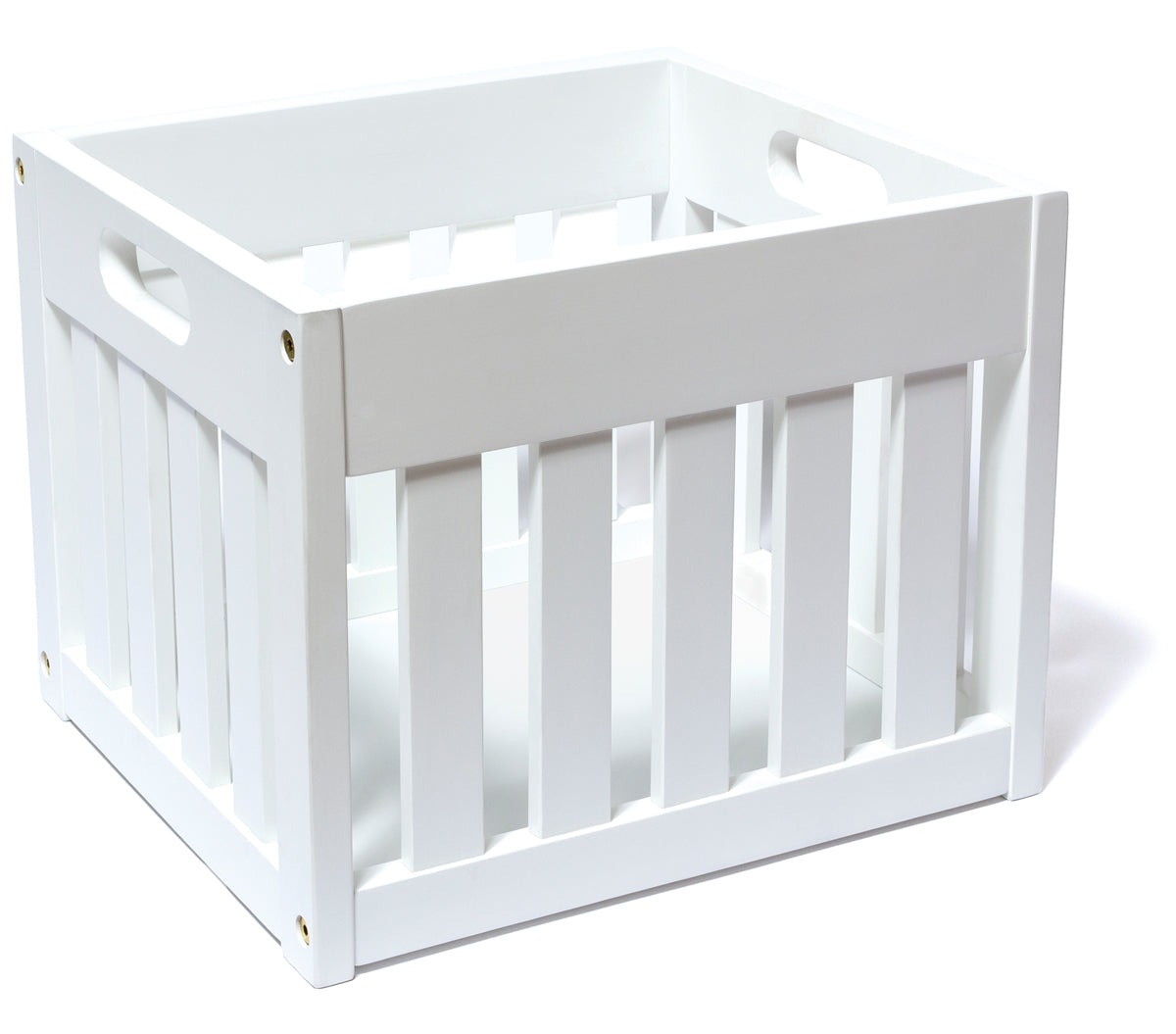 Lipper International Wooden Storage Crate - White