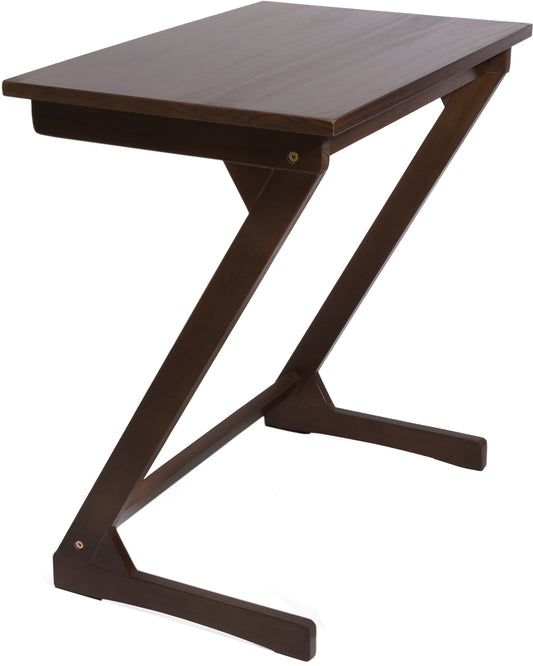 Lipper International Wooden Zig Zag Table - Walnut