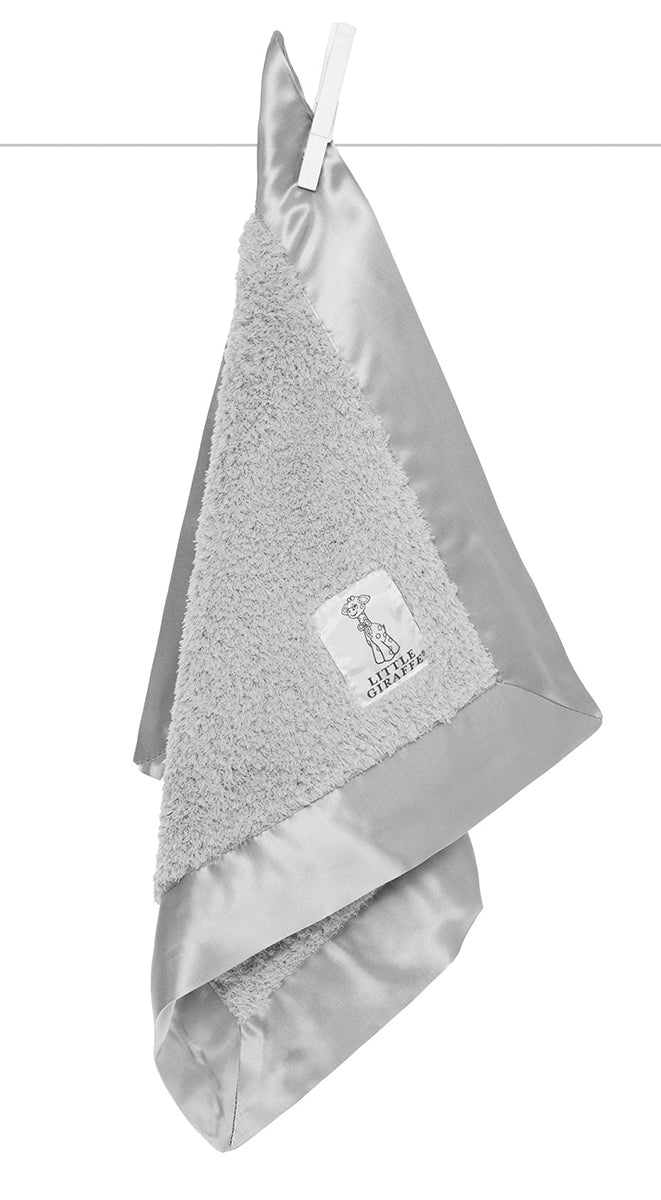 Little Giraffe Chenille Blanky - Silver