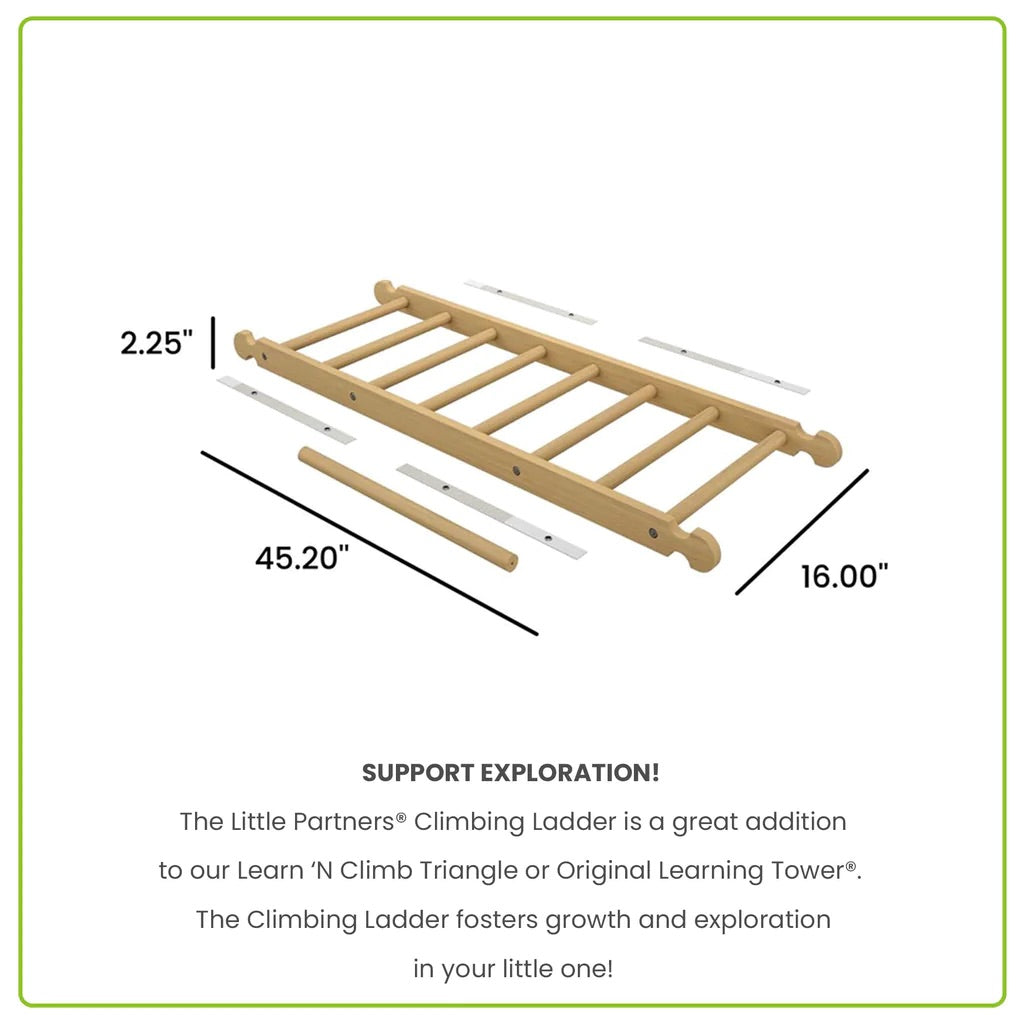 Little Partners Climbing Ladder - Natural (Unassembled)