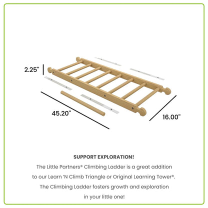 Little Partners Climbing Ladder - Natural (Unassembled)