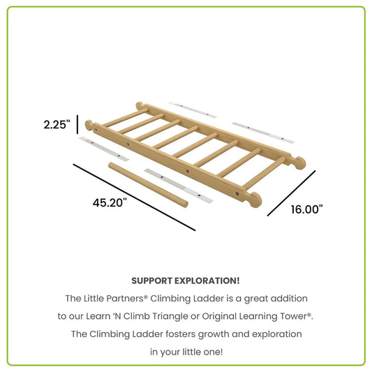 Little Partners Climbing Ladder - Natural (Unassembled)